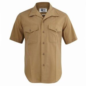 Nwt USMC Men's Khaki Short Sleeve Shirt 15.5  15 1/2